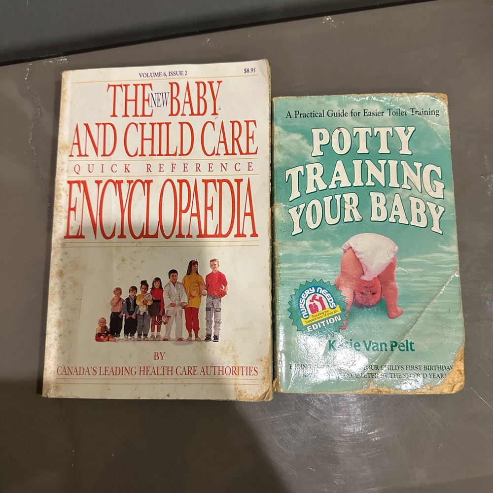 Potty training & The New Baby and Child Care Quick Reference Encyclopaedia